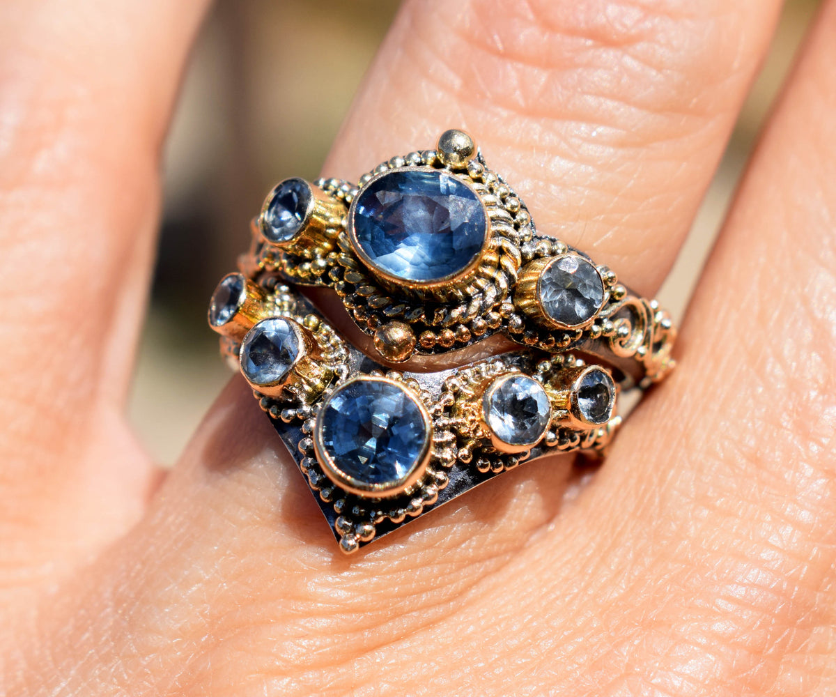 Anillo Fusión Queen Zafiro