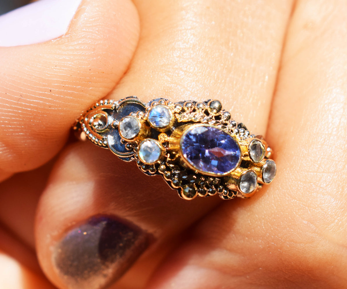 Anillo Azahara Tanzanita