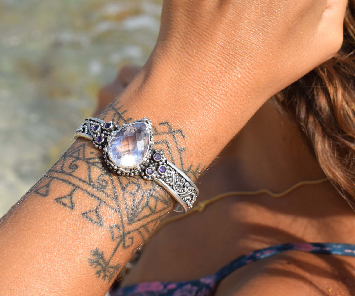 Brazalete Spirit Amatista Rosa de Francia