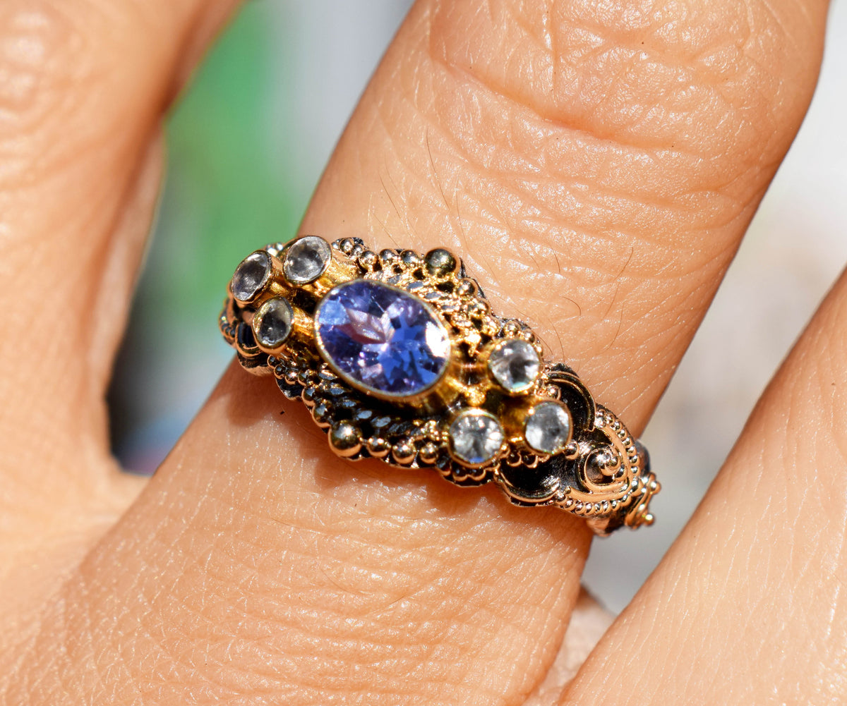 Anillo Azahara Tanzanita