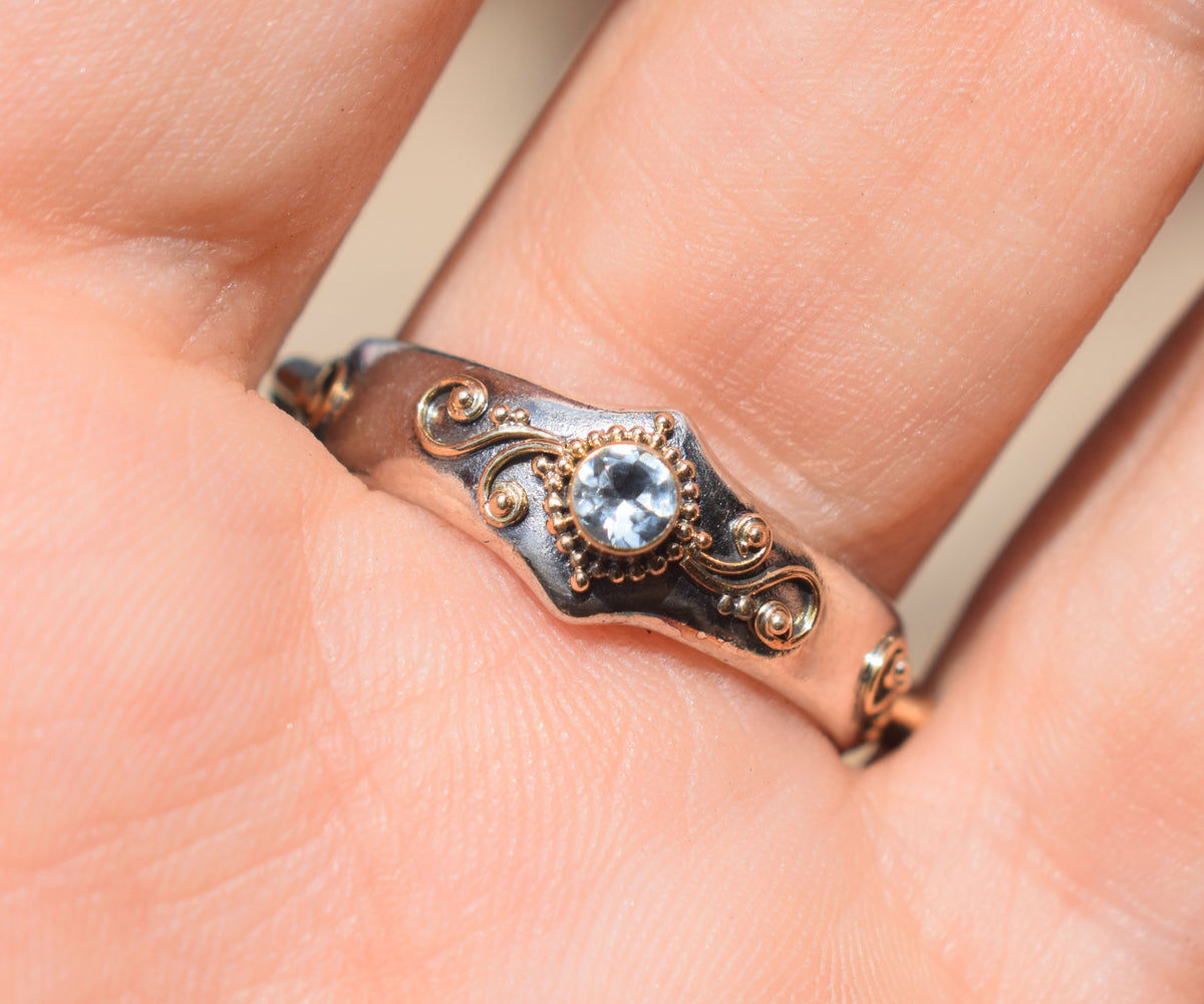 Anillo Magic Lotus Zafiro