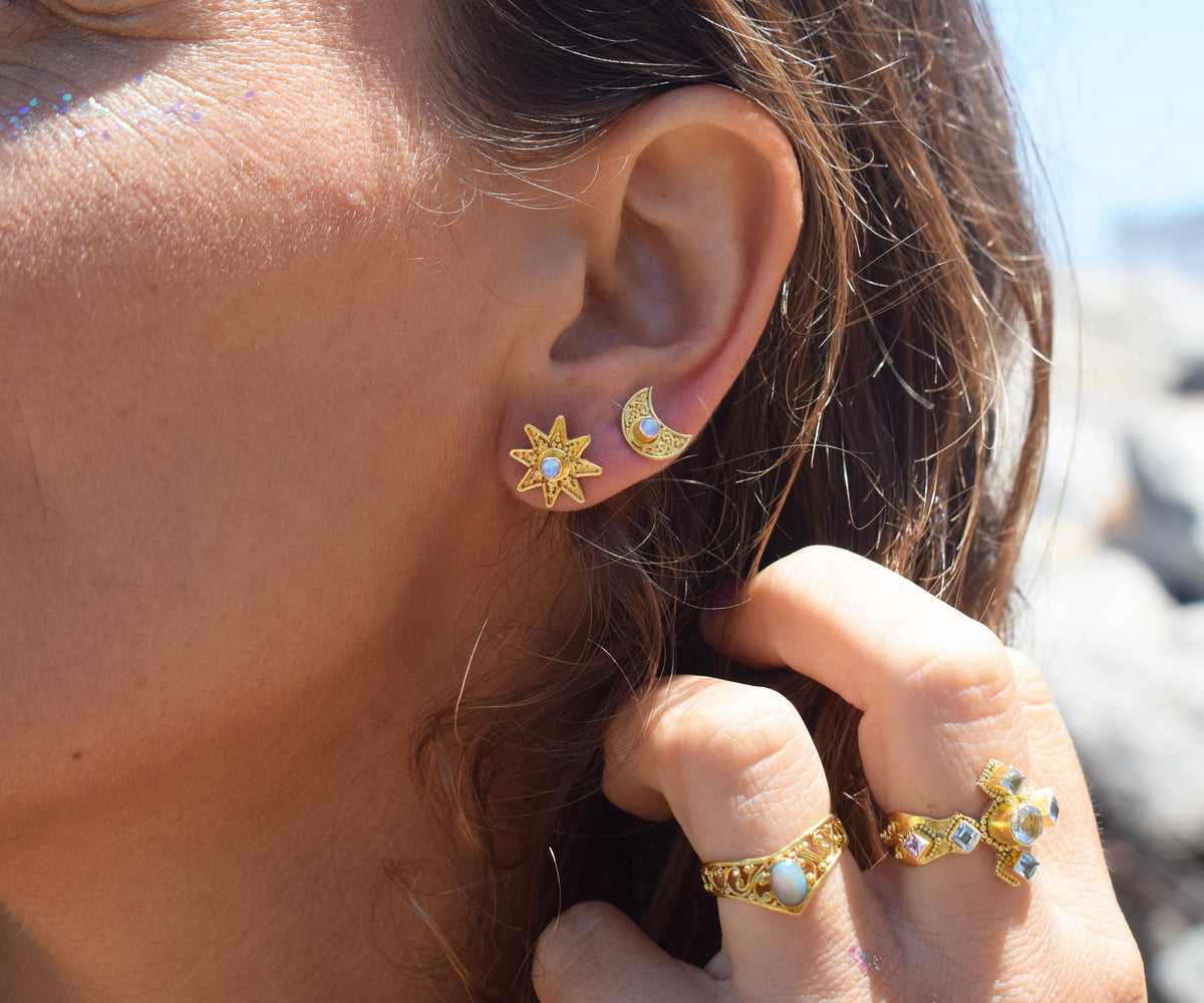 Aros Moon Star Gold Opalo
