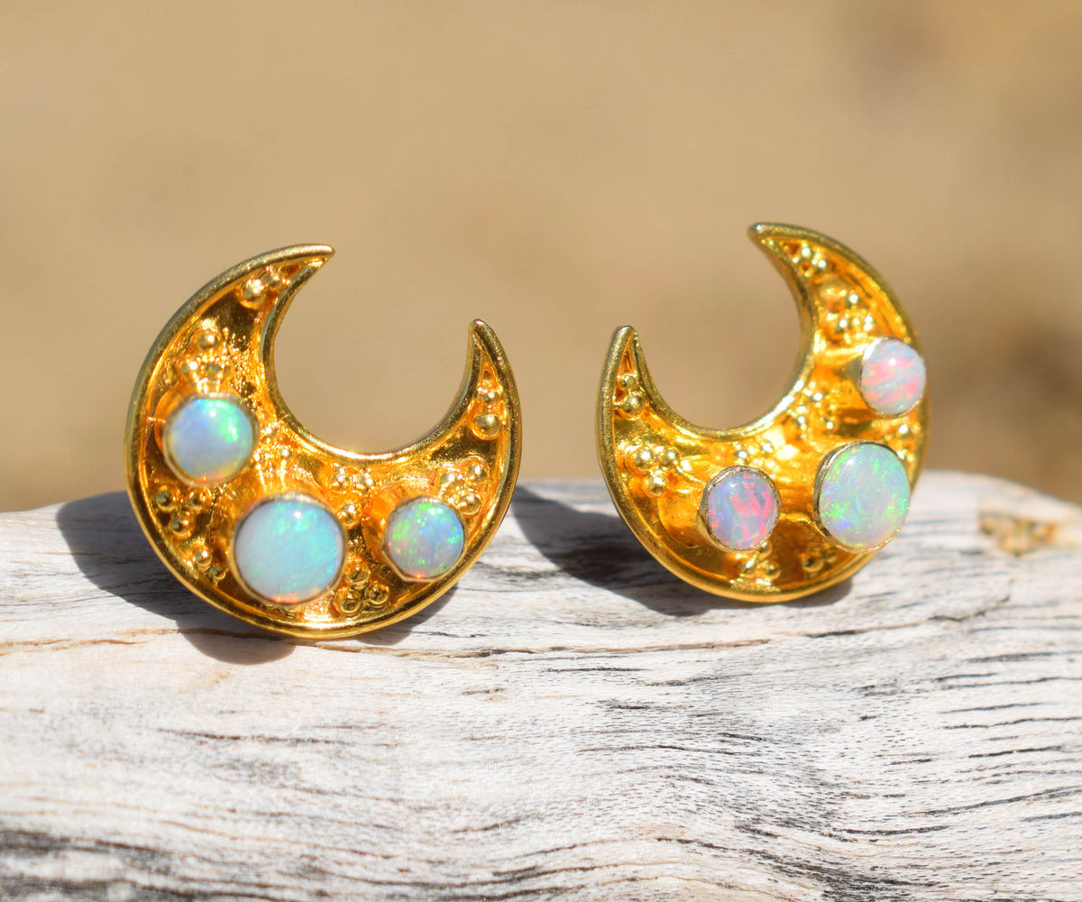 Aros Claro de Luna Ópalos