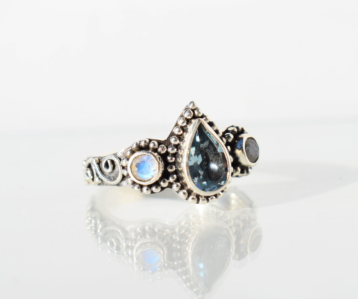 Anillo Roma Topacio Gota