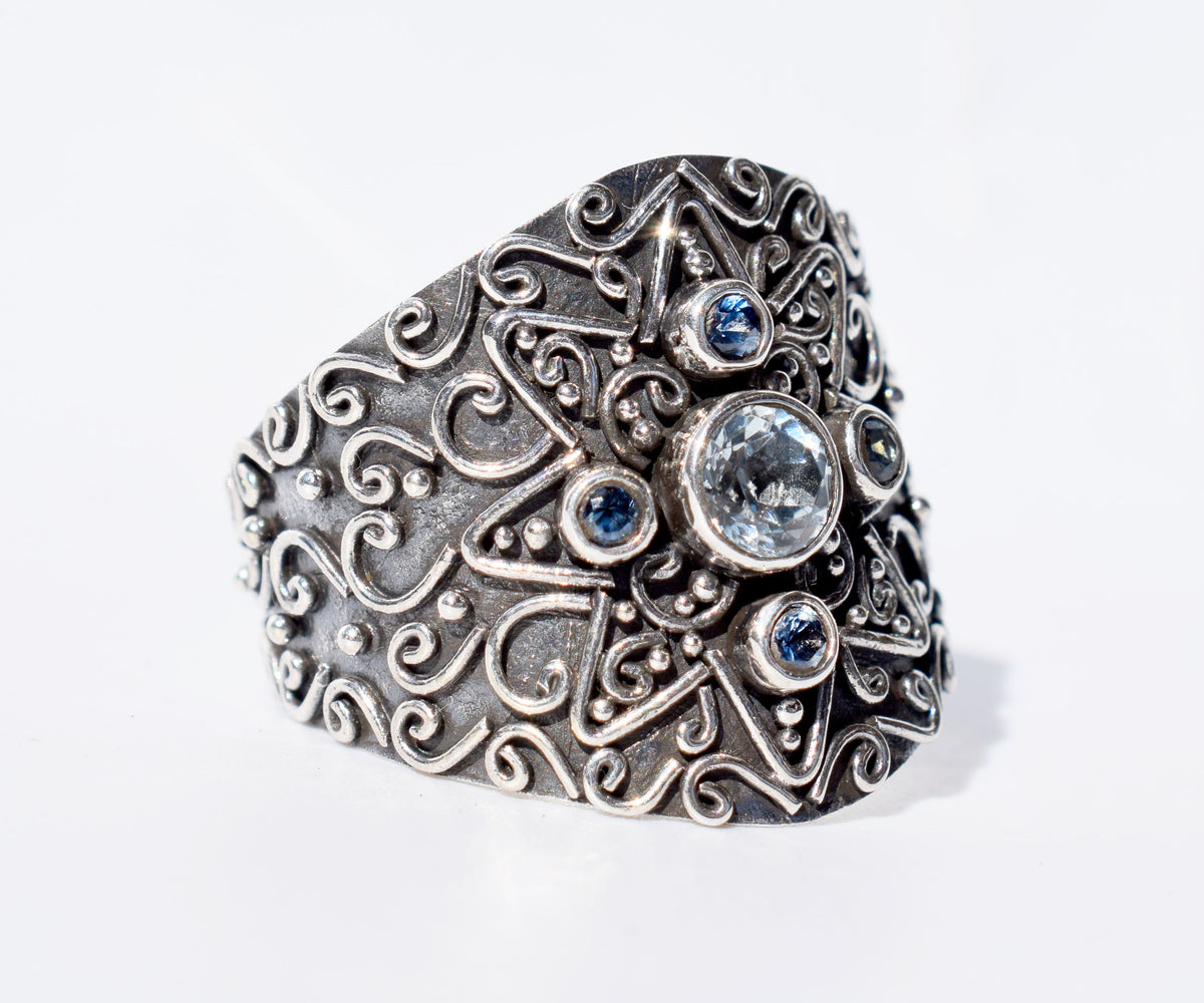 Anillo Venus Aguamarina