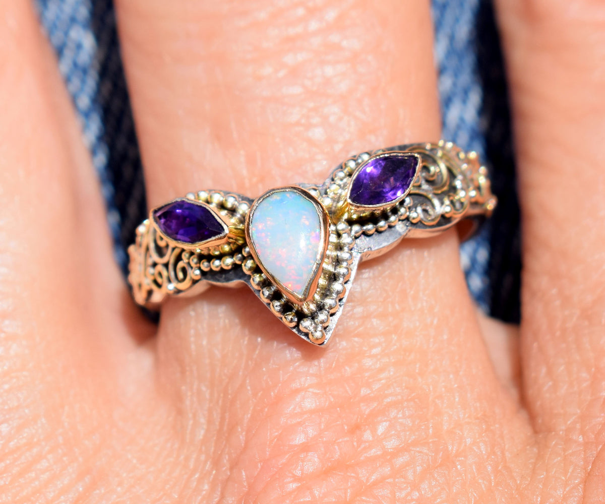 Anillo Fusion Marquise Opalo