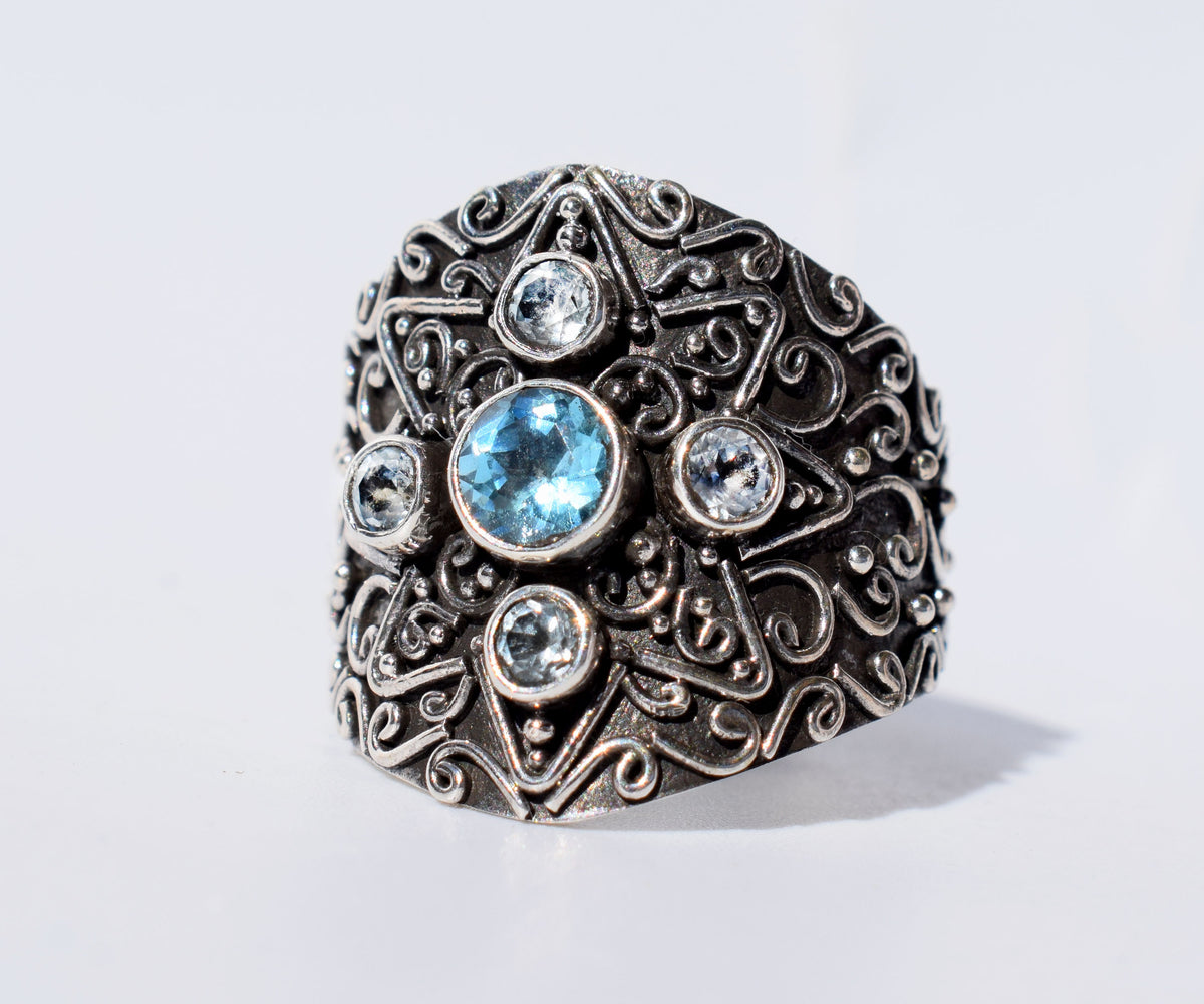 Anillo Venus Topacios