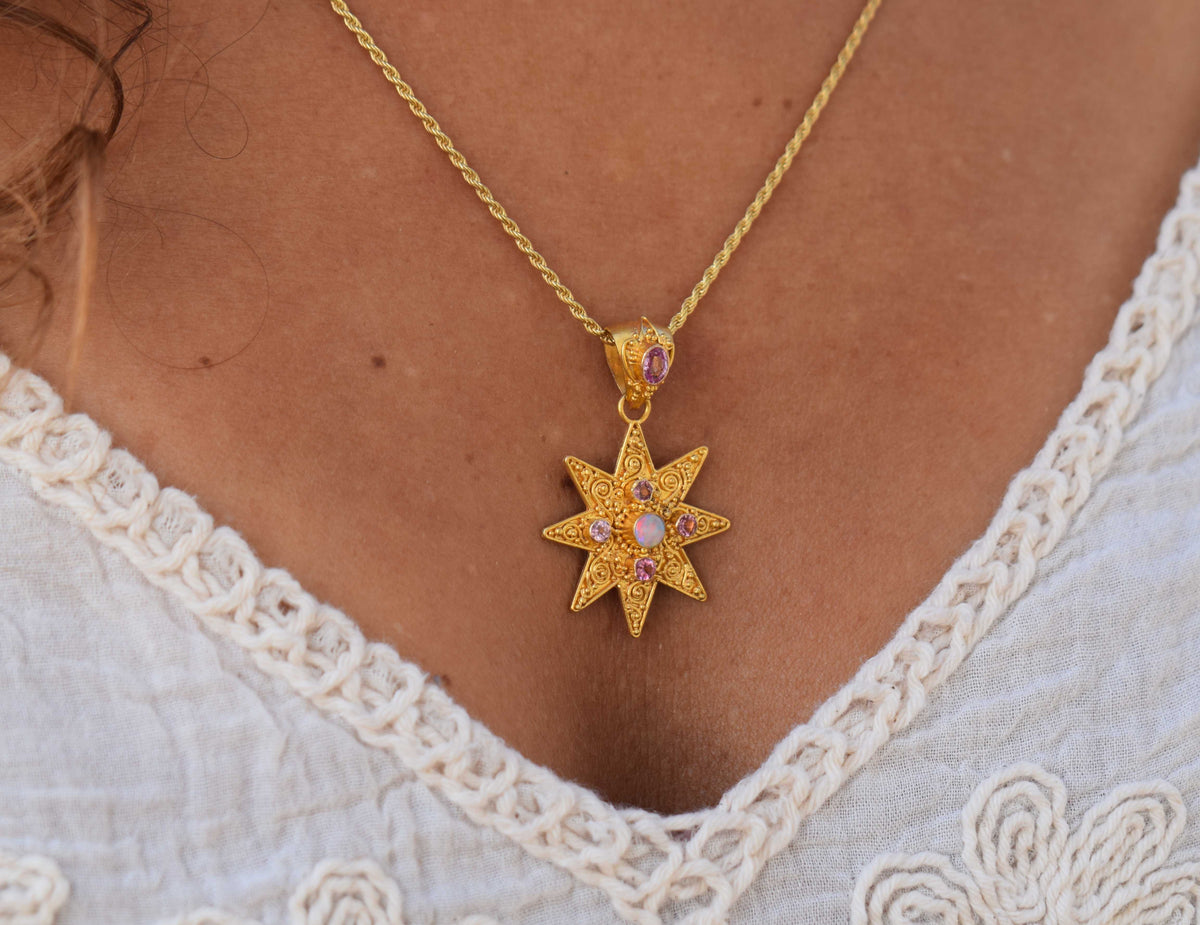 Colgante Venus Ópalo Turmalina