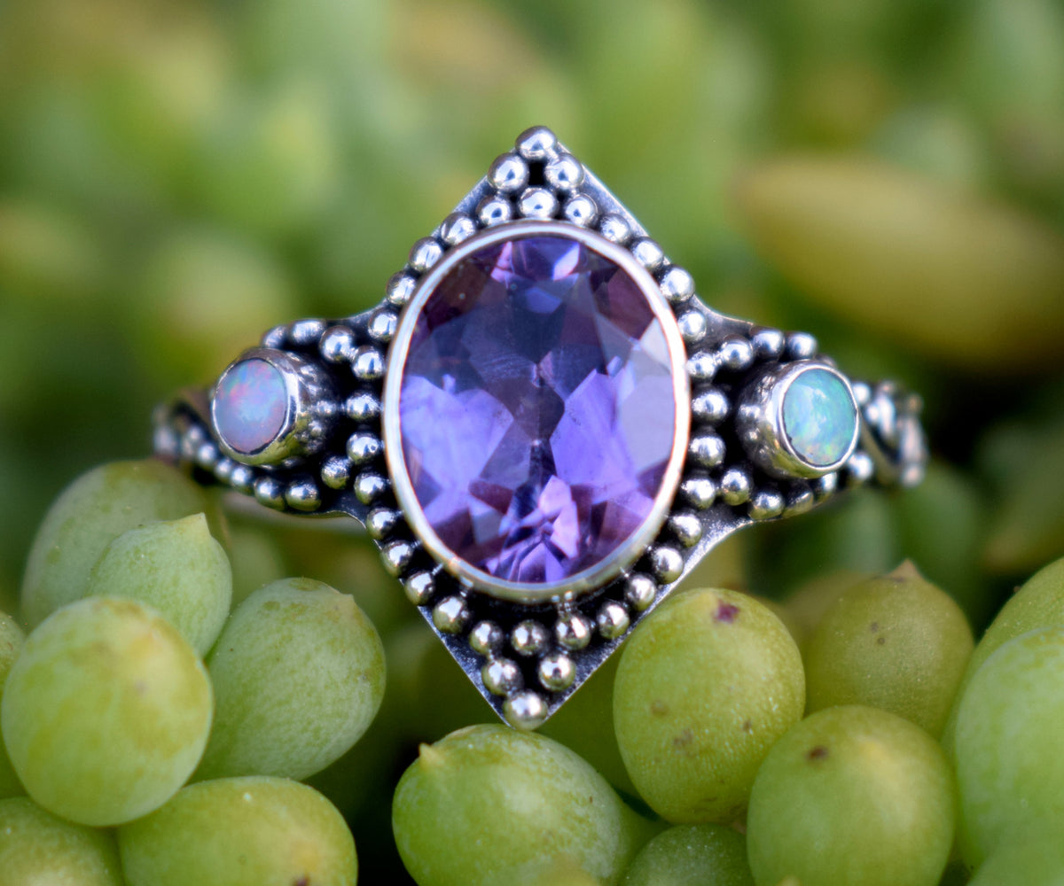 Anillo Big Roma Amatista Opalo