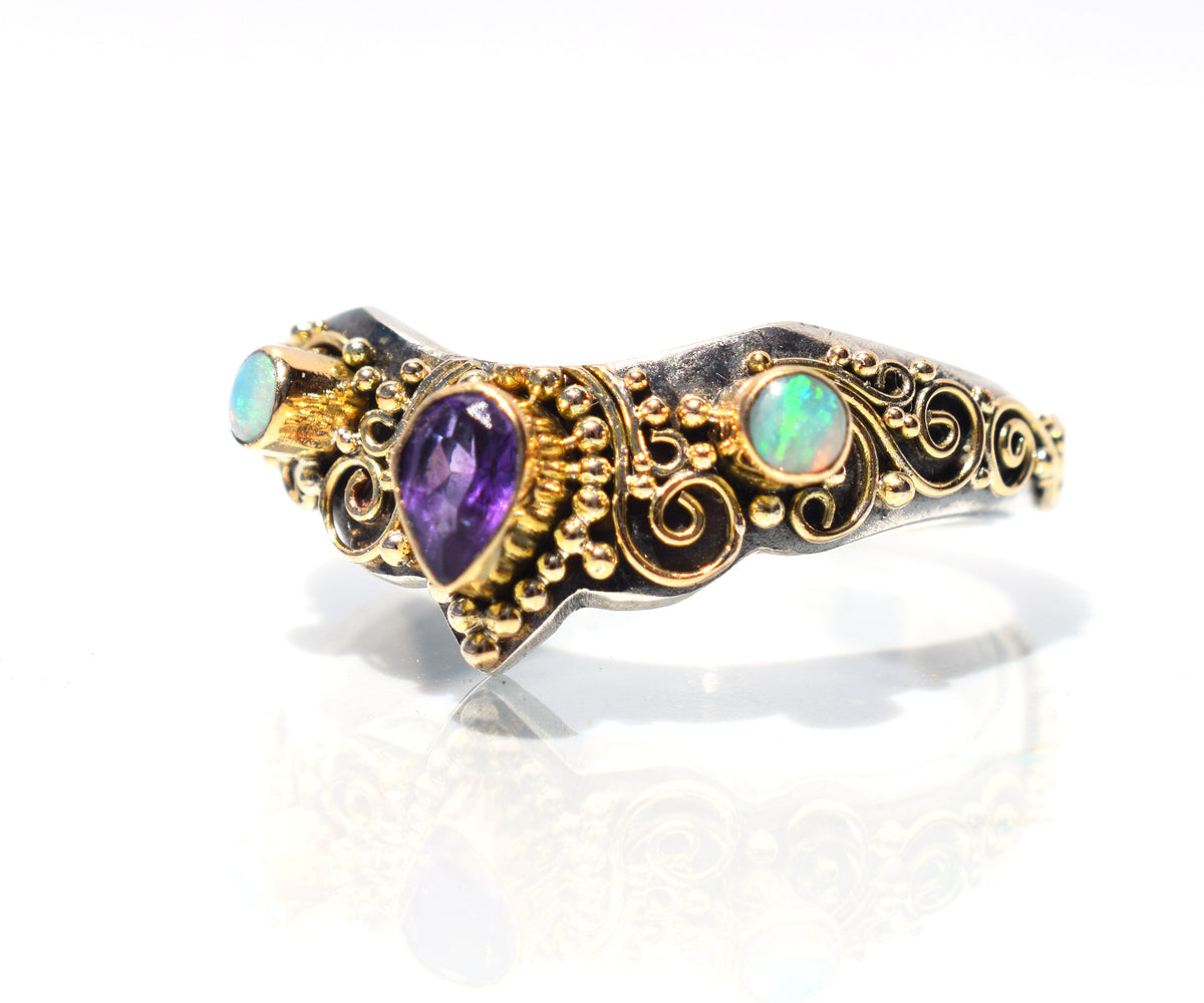 Anillo Fusión Amatista Opalo