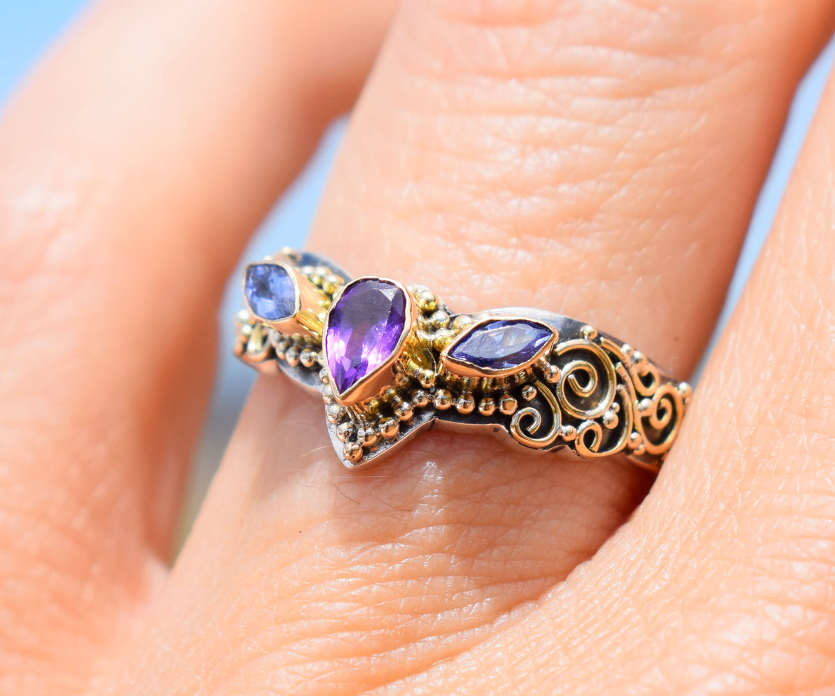 Anillo Fusion Marquise Amatista