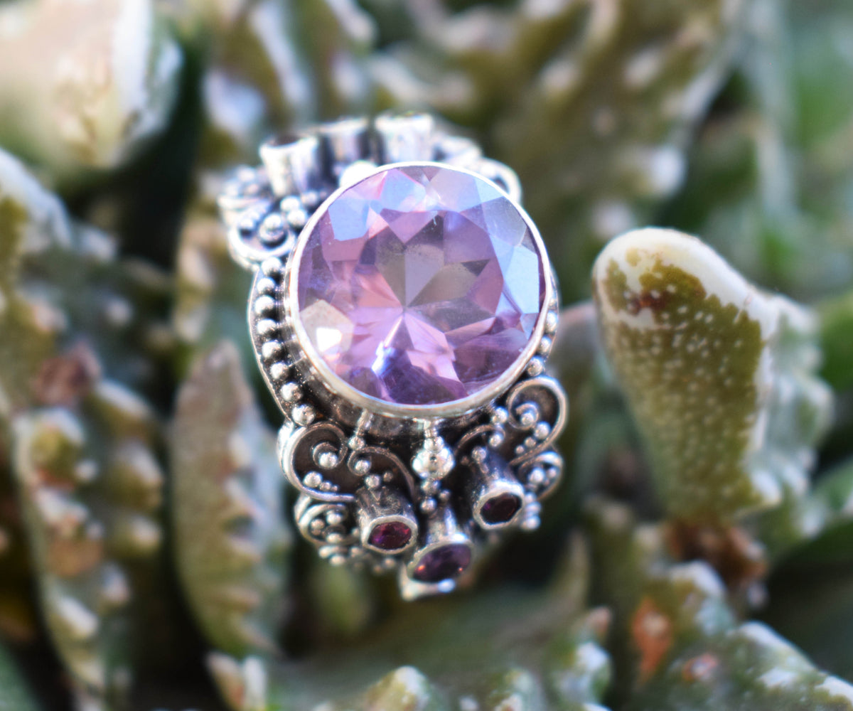 Anillo Sultan Amatista Edición Silver