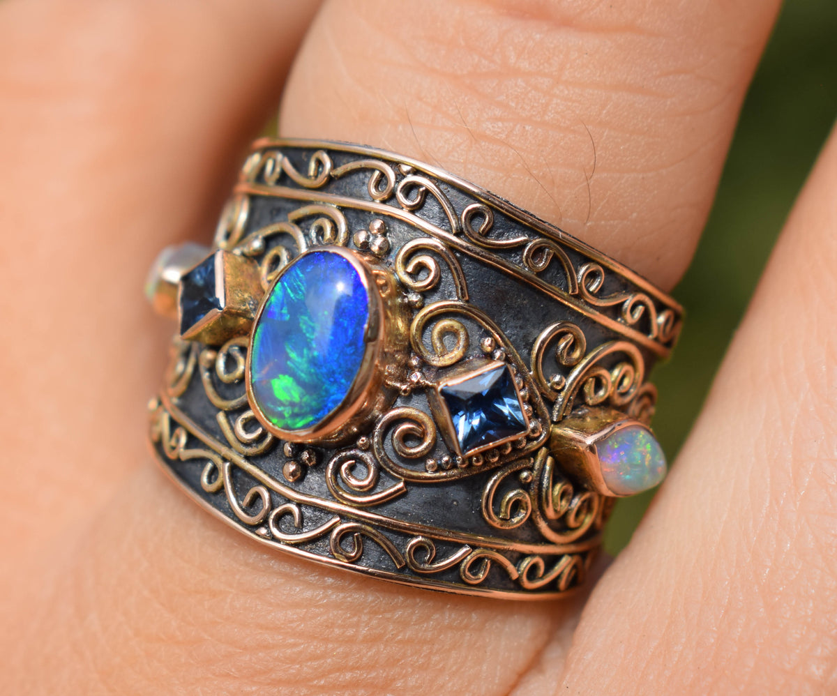 Anillo Las Mil y Una Noches Opalo