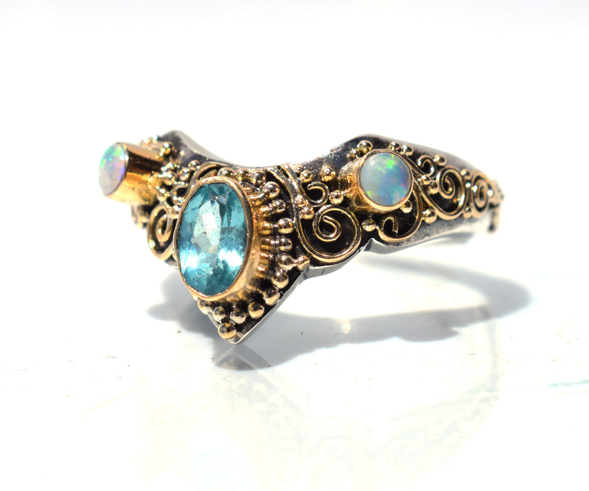 Anillo Fusión Apatita Opalo