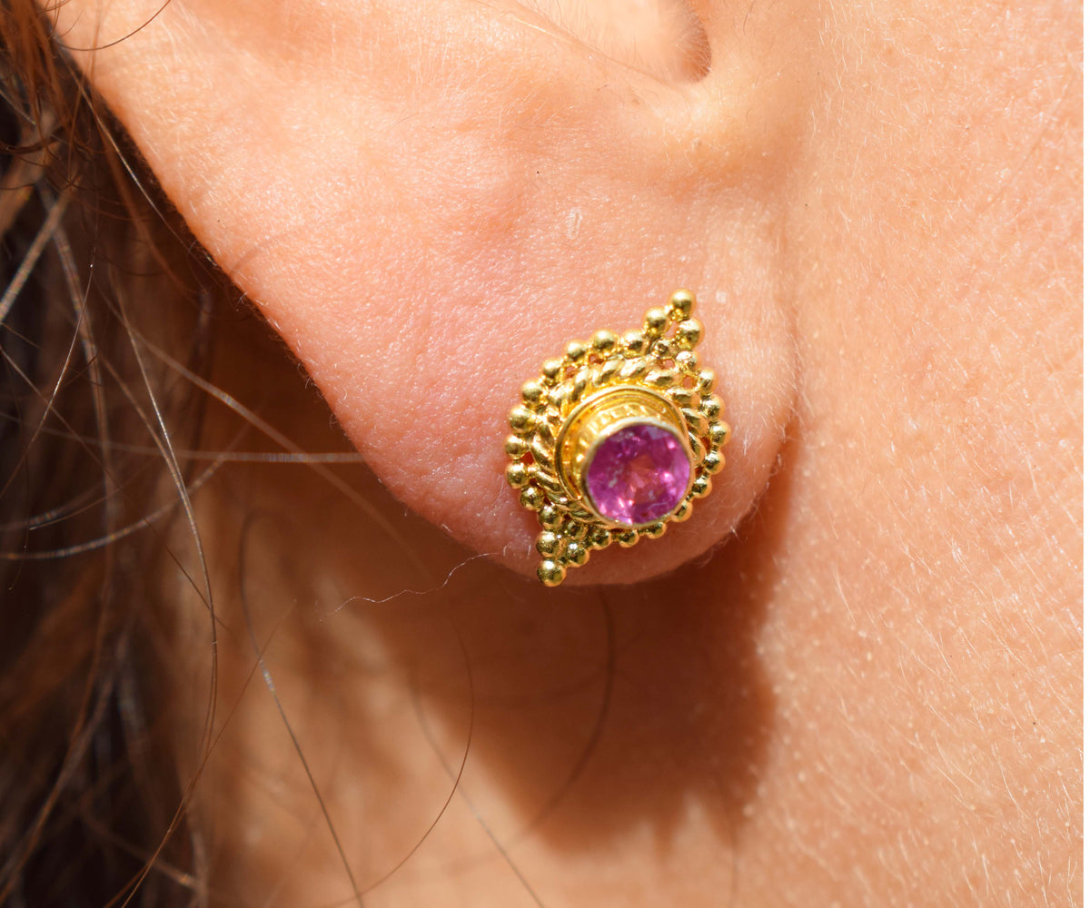 Aros Basic Zafiro Rosado