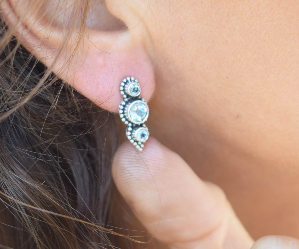 Aros Roma Aguamarinas