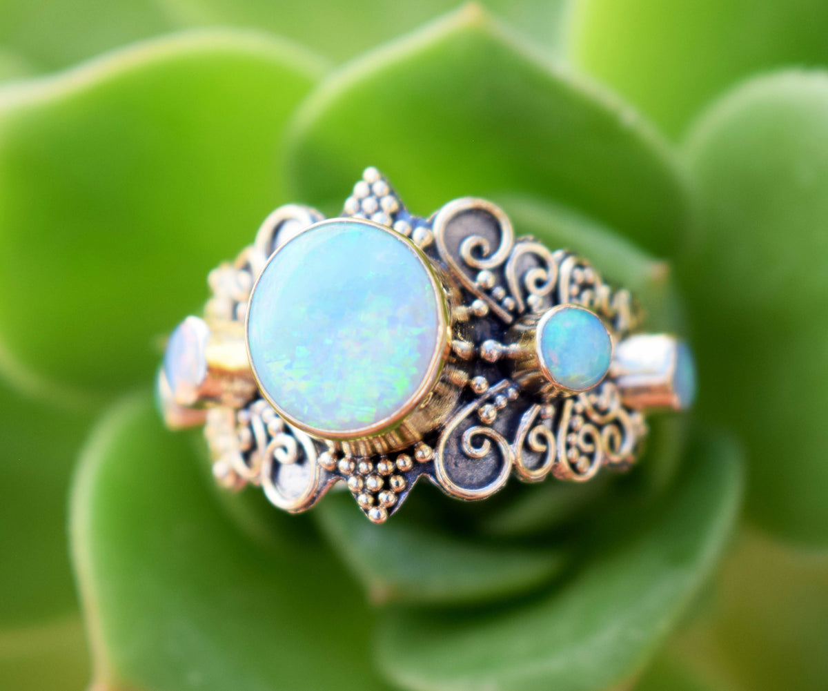 Anillo Ocean Ópalos