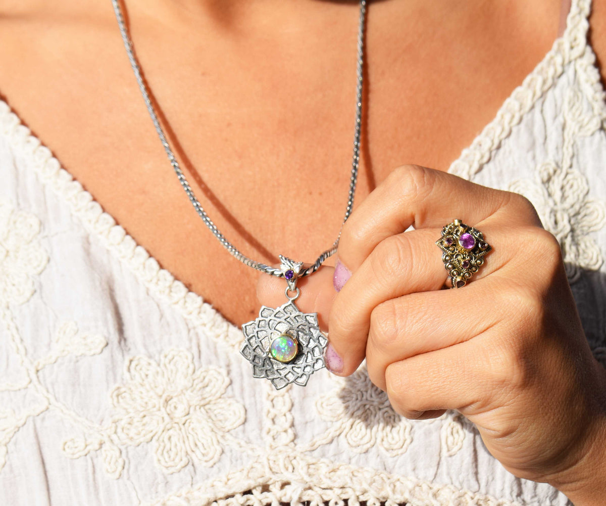 Colgante Sahasrara Ópalo