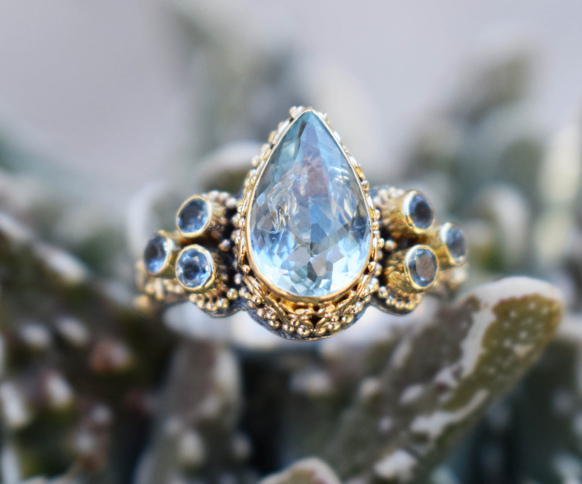 Anillo Spirit Aguamarina