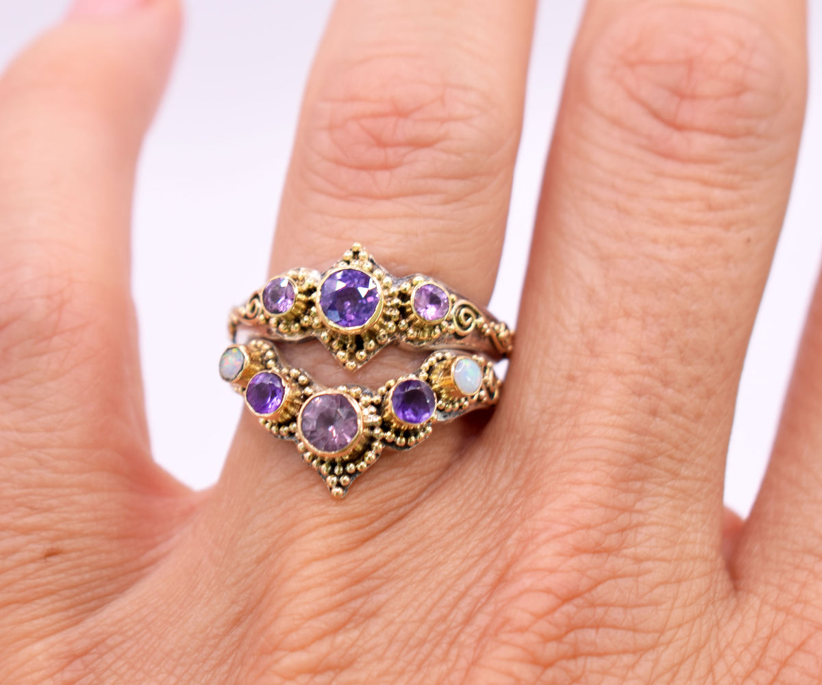 Anillo Roma Zafiro Lavanda