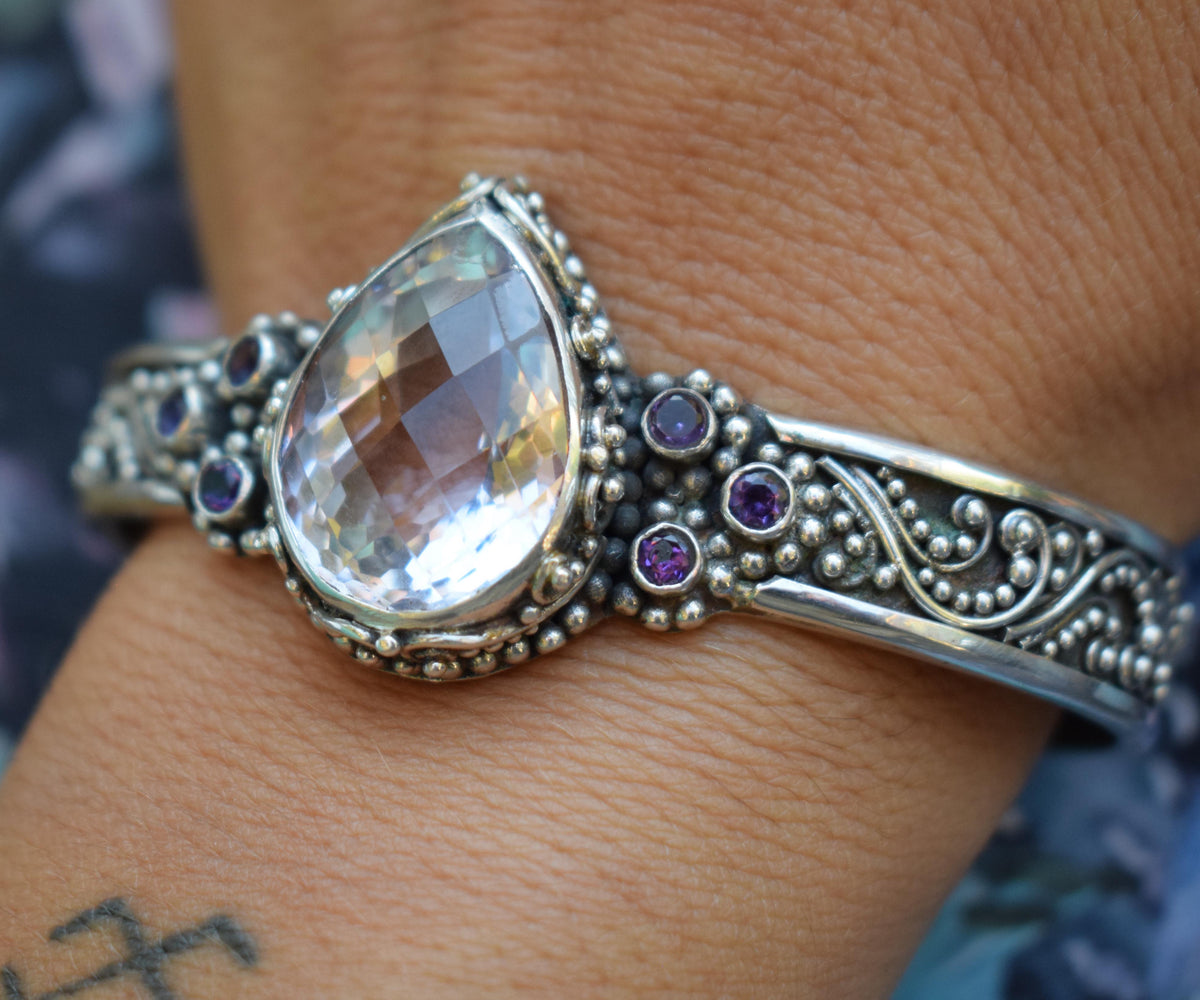 Brazalete Spirit Amatista Rosa de Francia