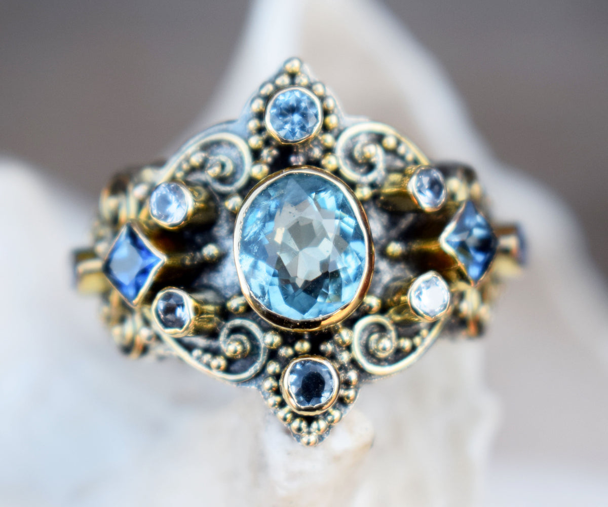 Anillo Arabic Dream Aguamarina