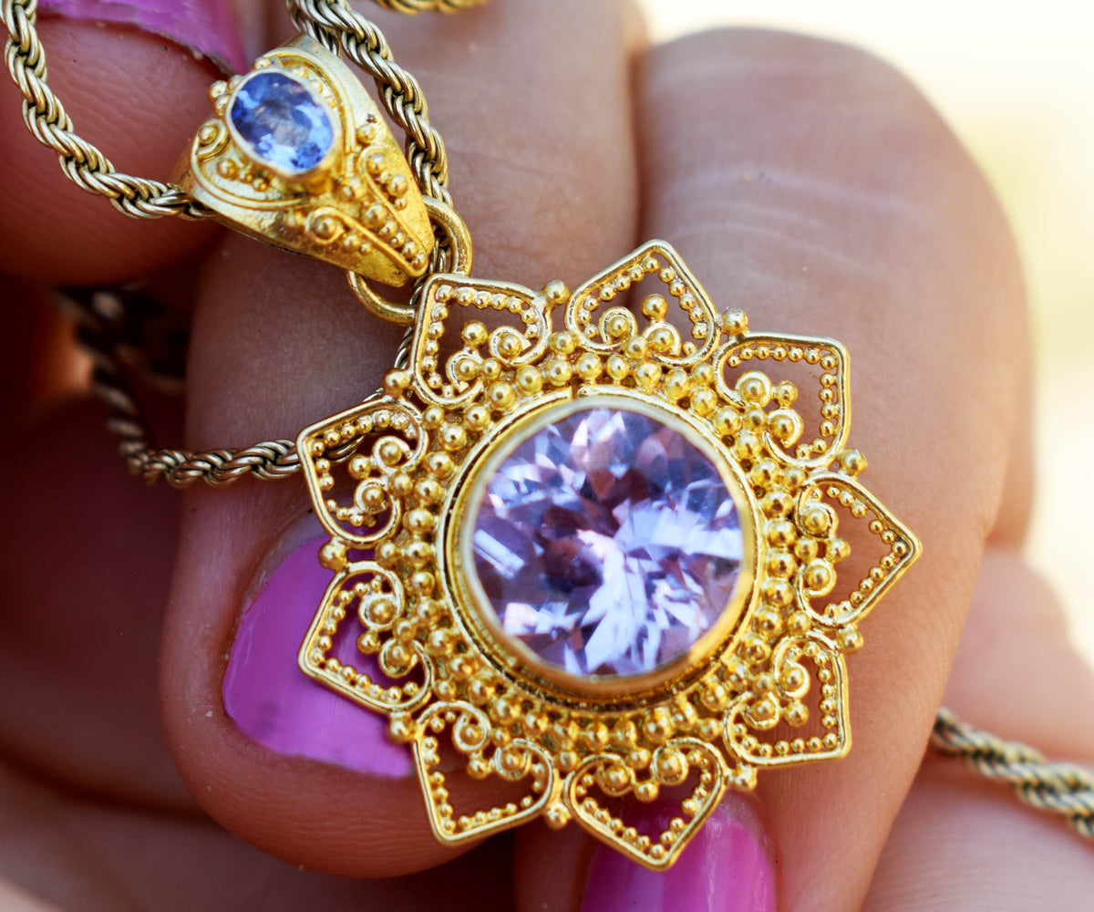 Colgante Mandala Kunzita