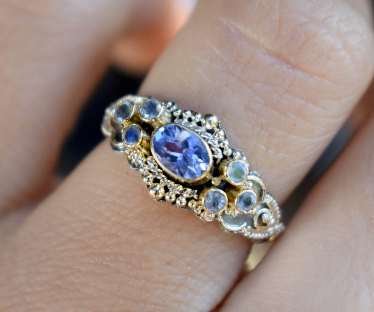 Anillo Azahara Tanzanita