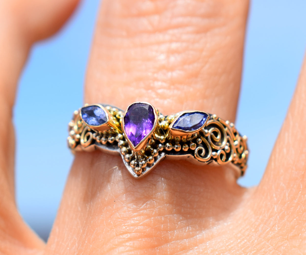 Anillo Fusion Marquise Amatista