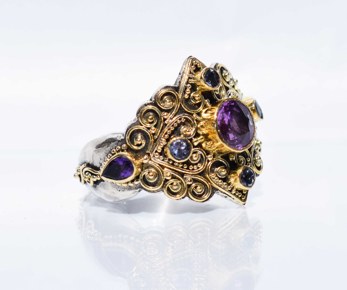 Anillo Habibi Zafiro Lavanda