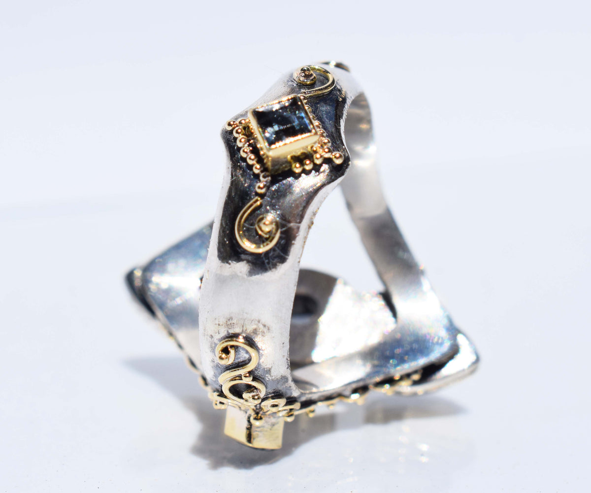 Anillo Tribu Aguamarina