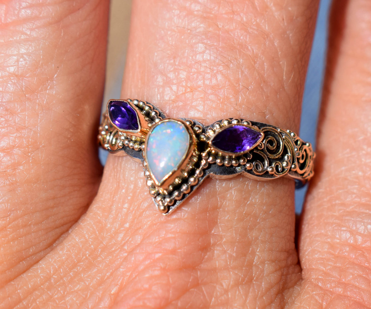 Anillo Fusion Marquise Opalo