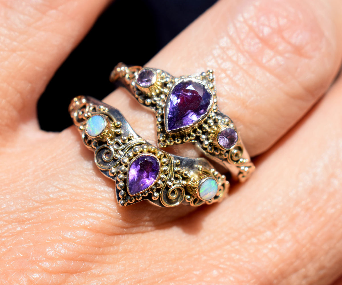 Anillo Fusión Amatista Opalo