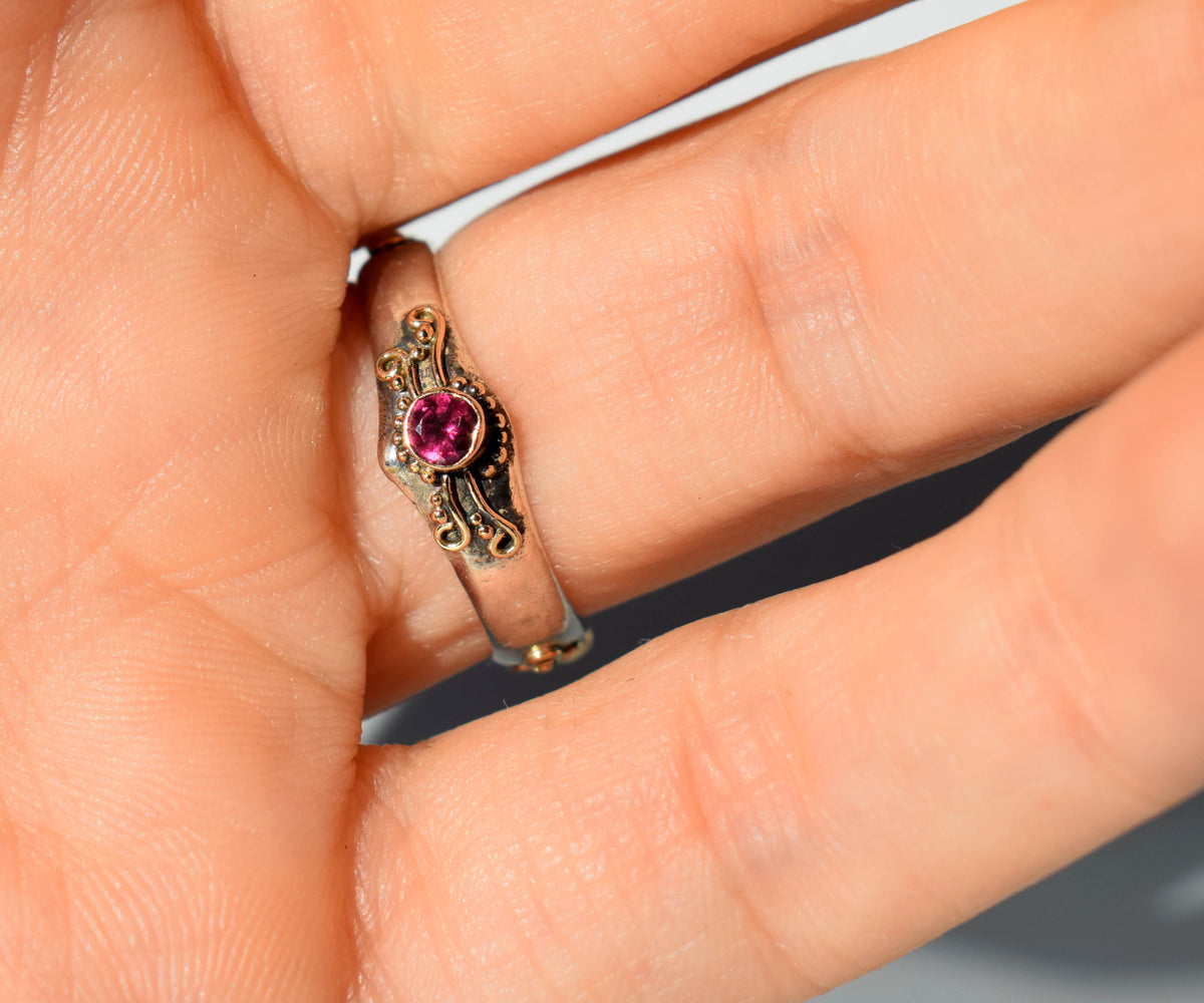 Anillo Totem Kunzita