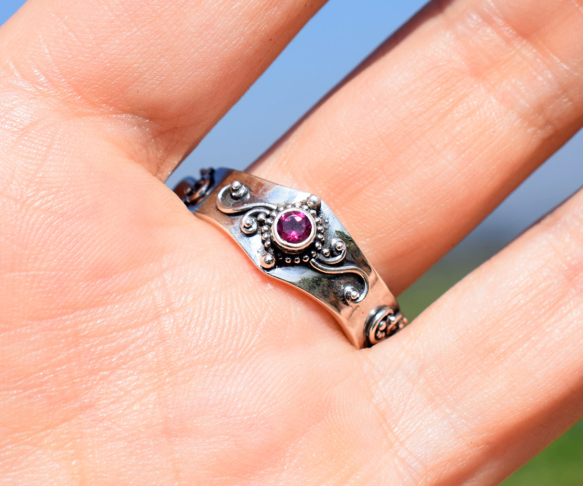 Anillo Ajna Cuarzo Rosa