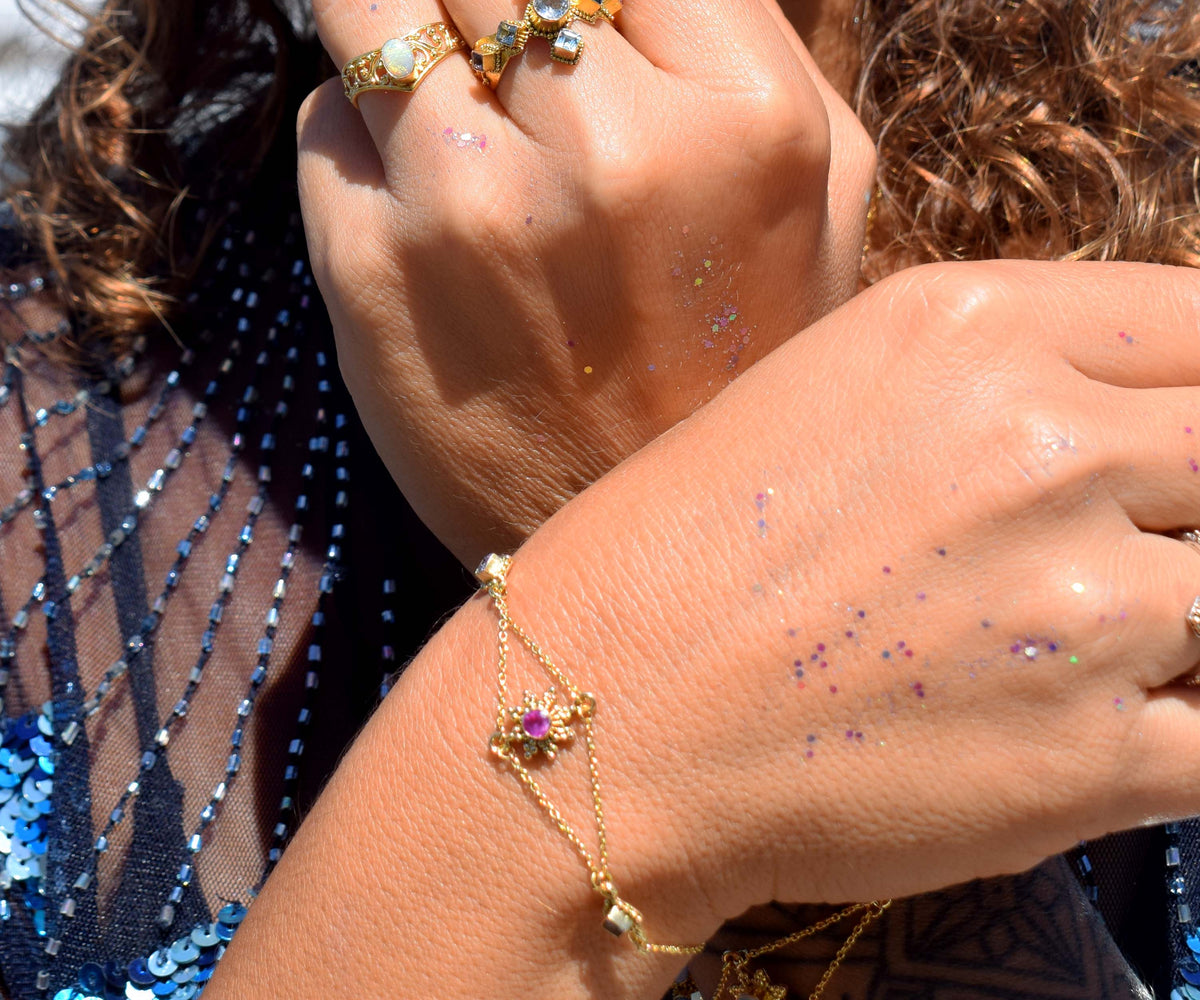 Pulsera Supernova Rubí