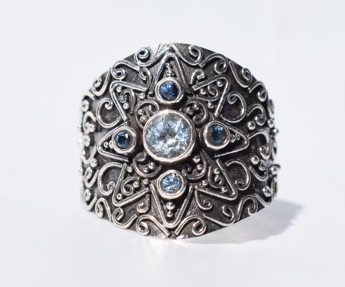 Anillo Venus Aguamarina