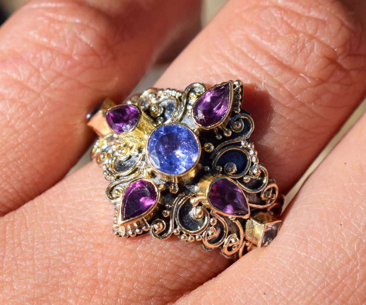 Anillo Goa Tanzanita