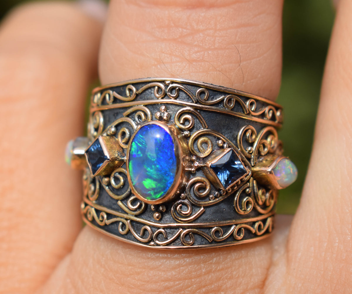 Anillo Las Mil y Una Noches Opalo