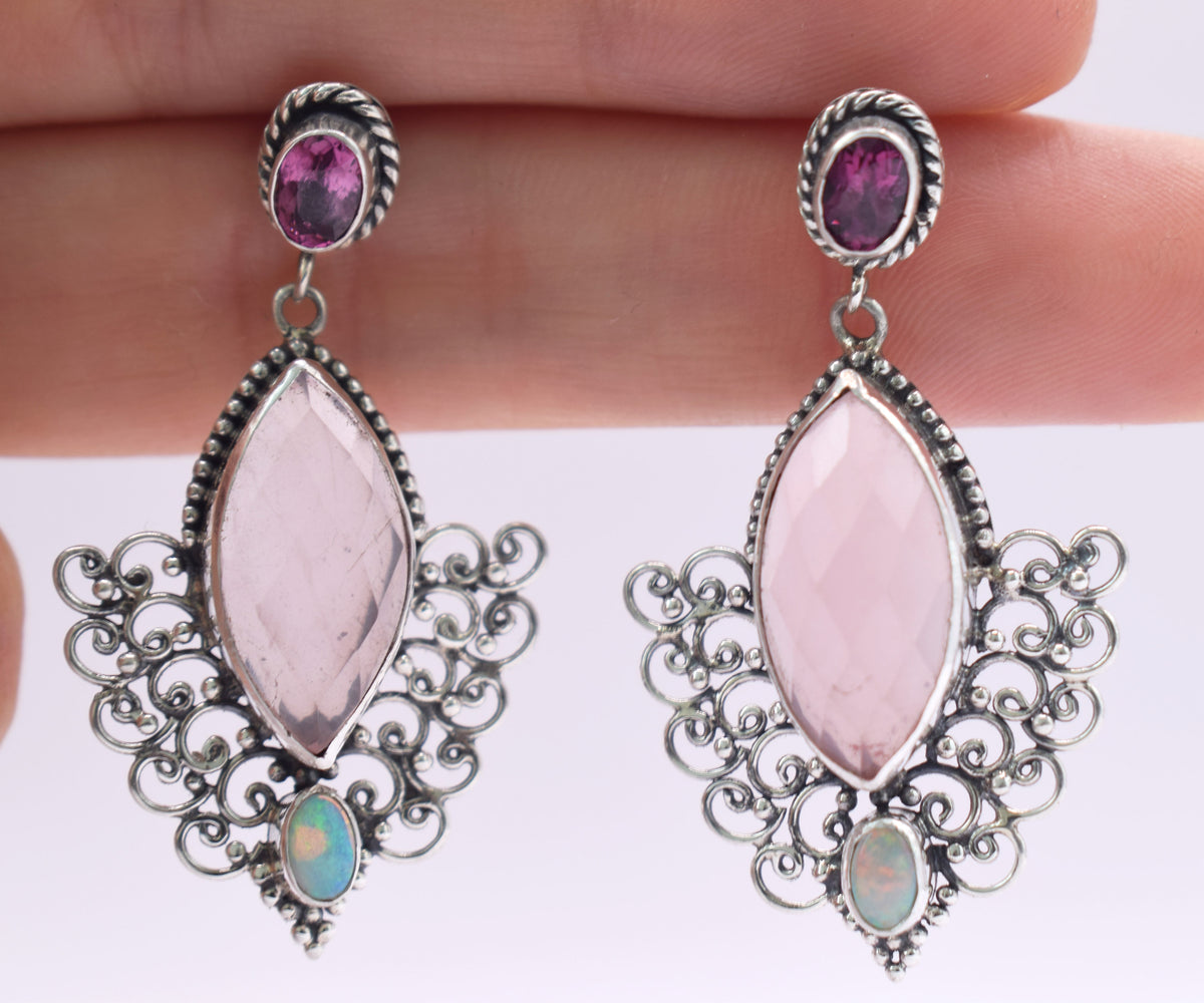 Aros Edén Cuarzo Rosado