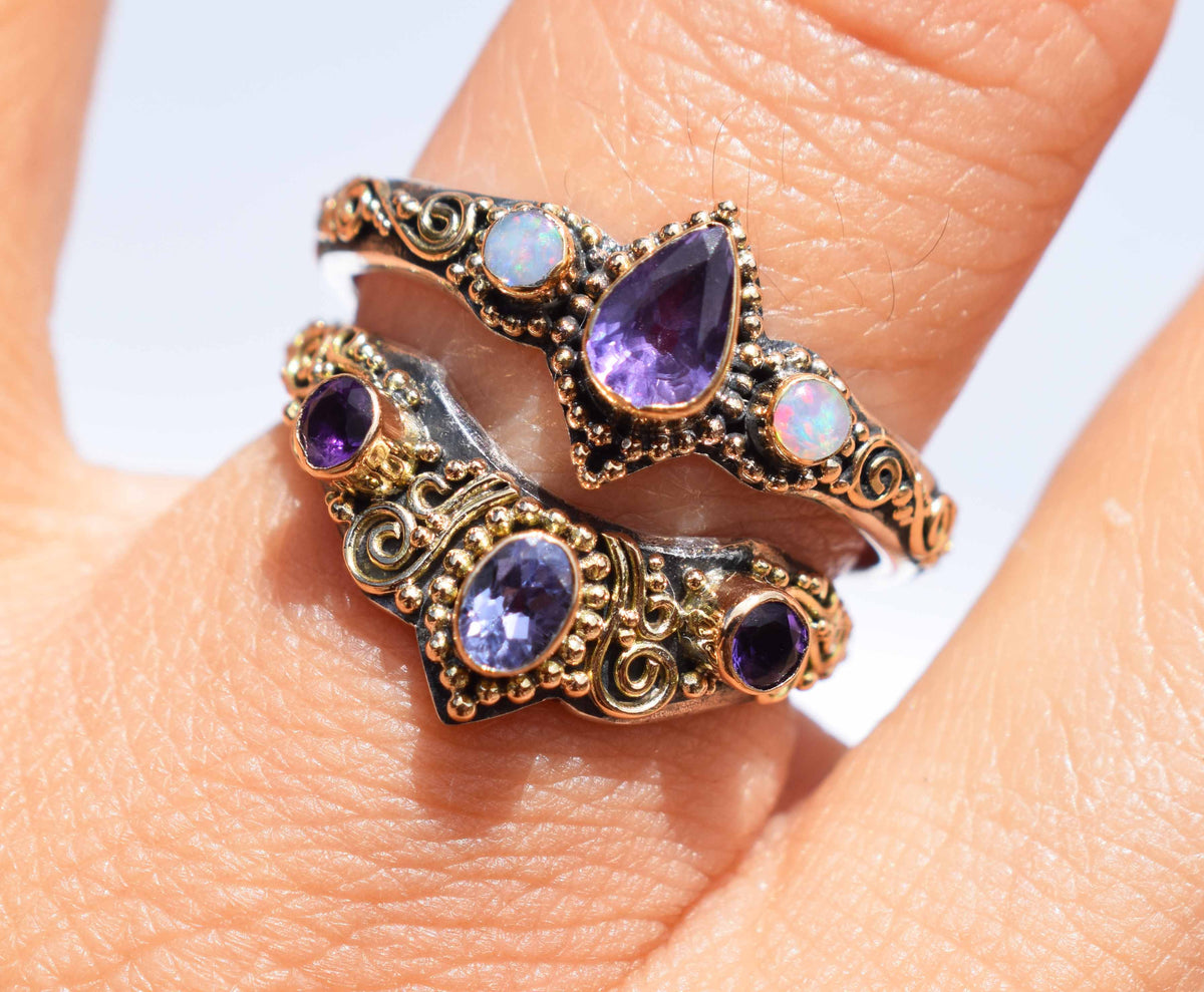 Anillo Roma Zafiro Rosado