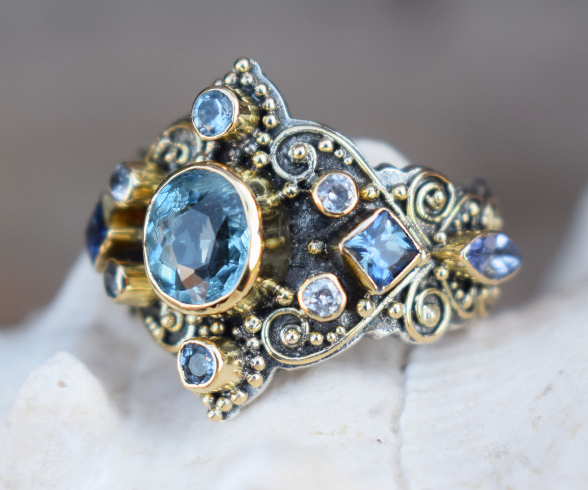 Anillo Arabic Dream Aguamarina