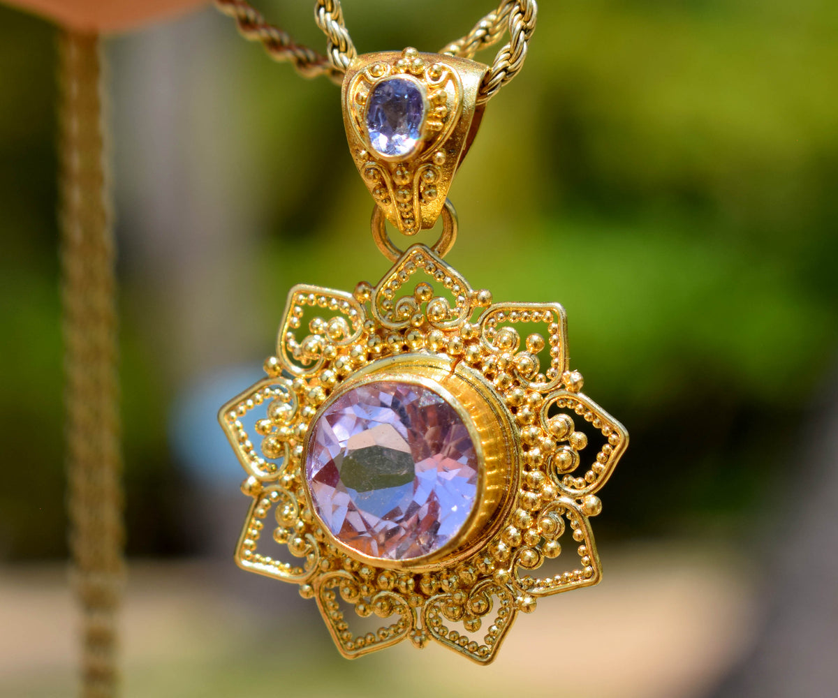 Colgante Mandala Kunzita