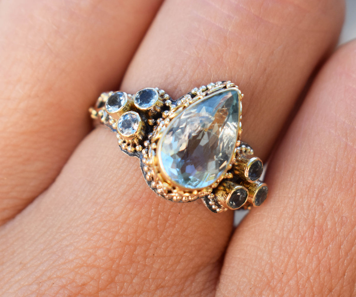 Anillo Spirit Aguamarina