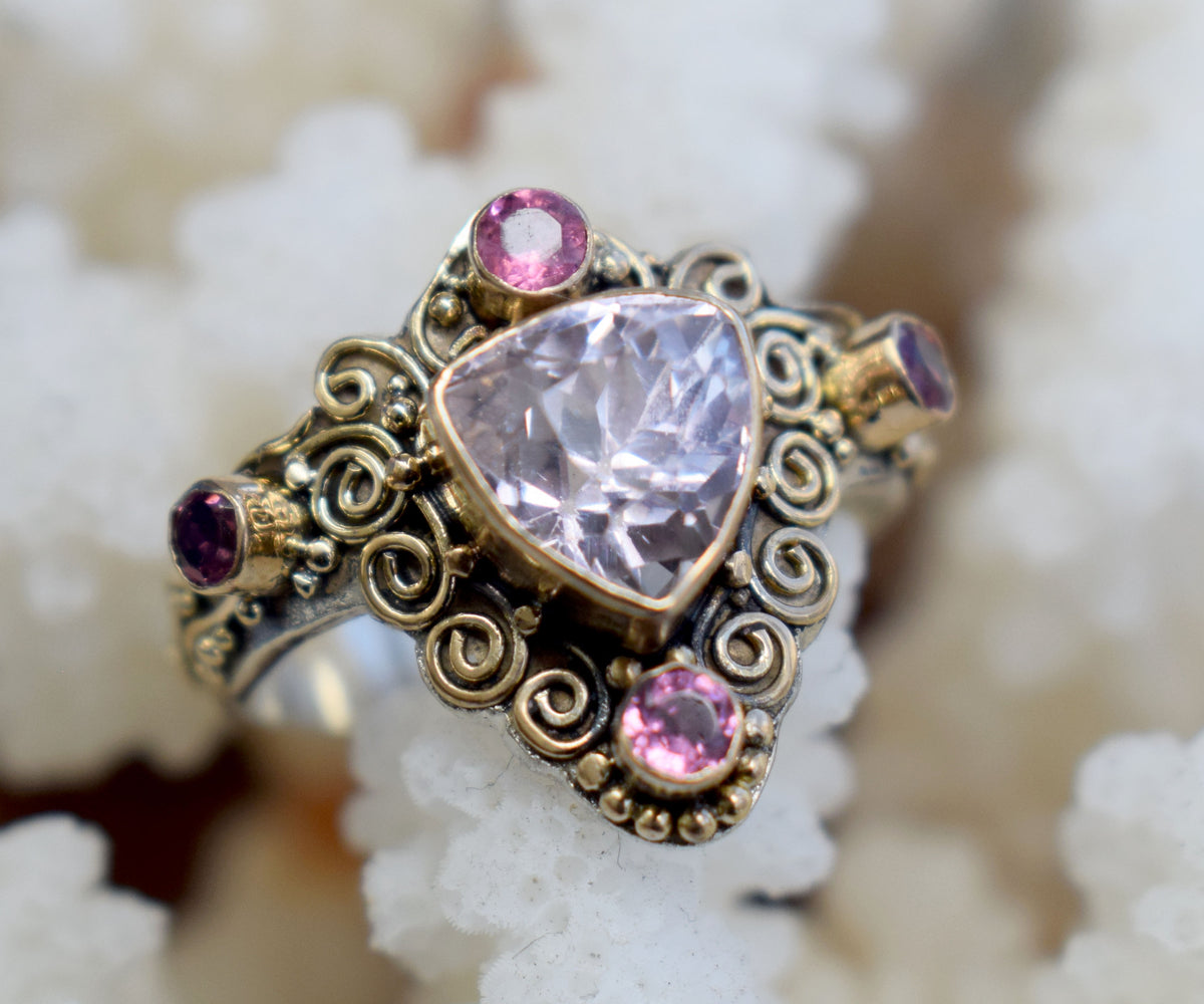 Anillo Totem Kunzita