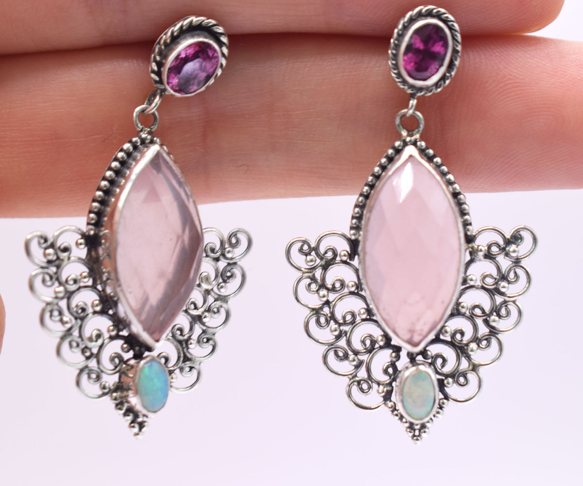 Aros Edén Cuarzo Rosado