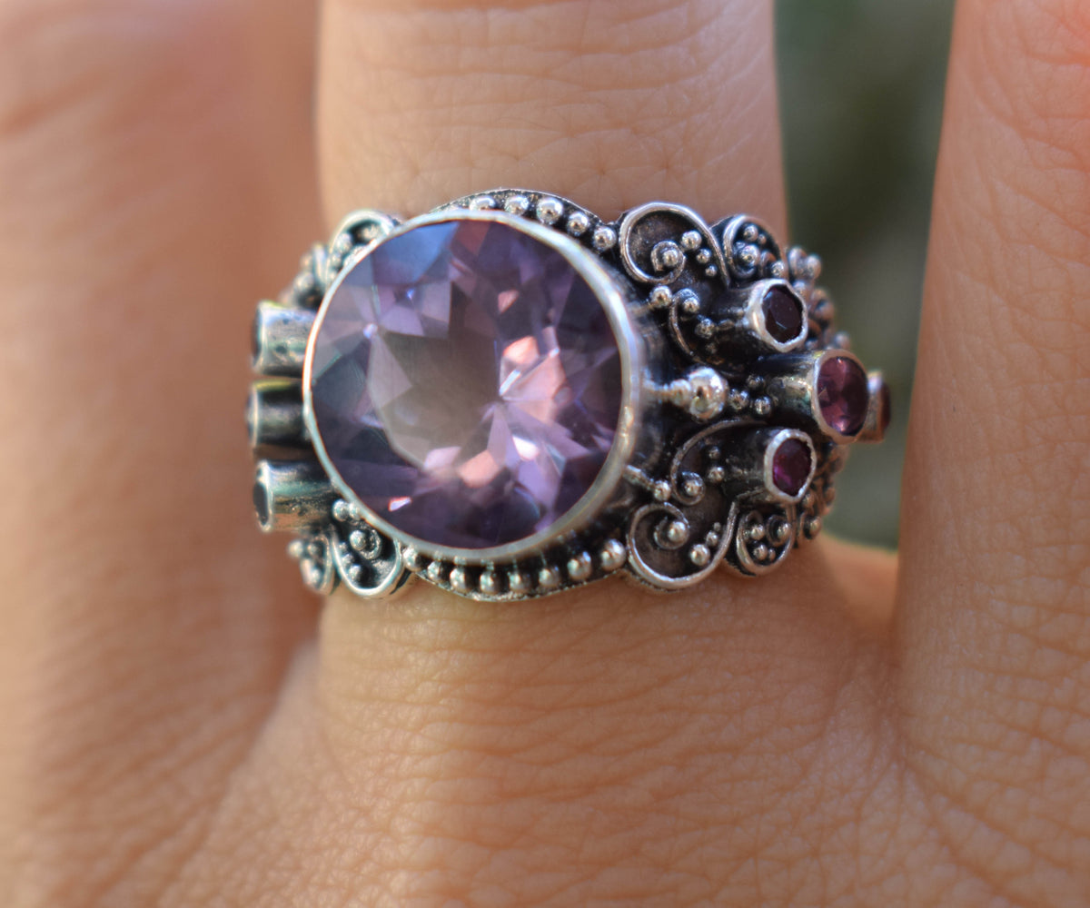 Anillo Sultan Amatista Edición Silver