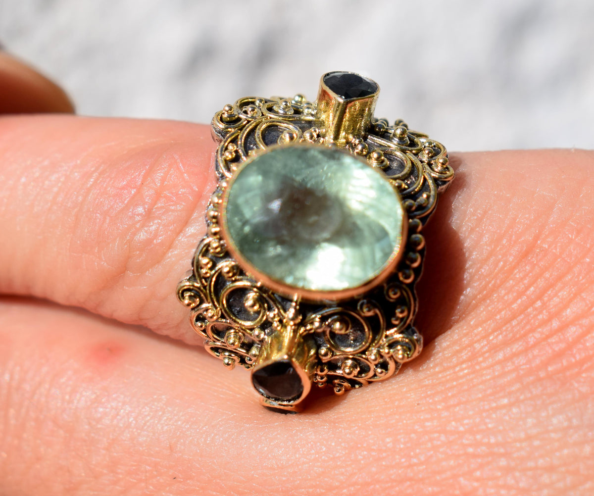 Anillo Atma Aguamarina