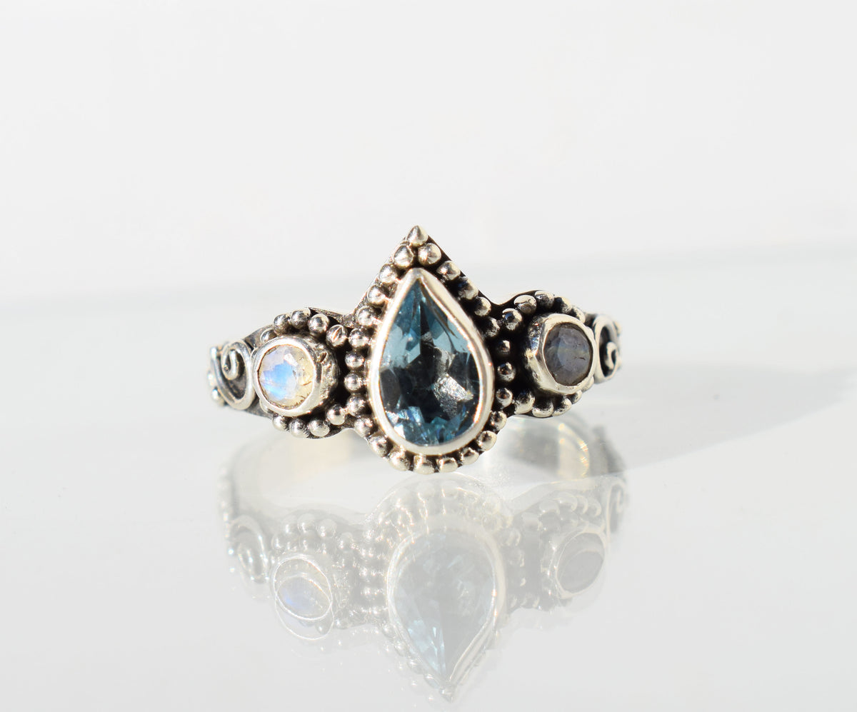 Anillo Roma Topacio Gota