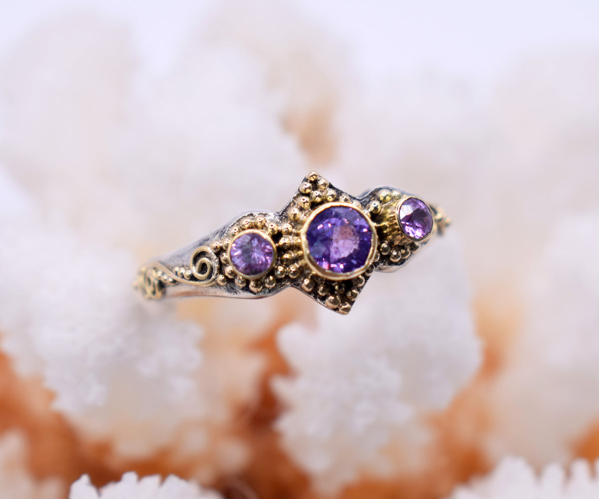 Anillo Roma Zafiro Lavanda